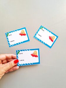 CRACHÁ DE PESCOÇO/ETIQUETA
