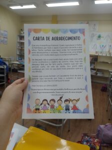 Carta de agradecimento 2024