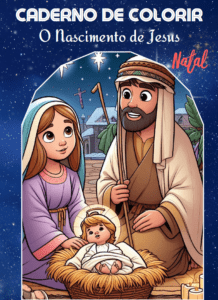 CADERNO DE COLORIR NATAL NASCIMENTO DE JESUS