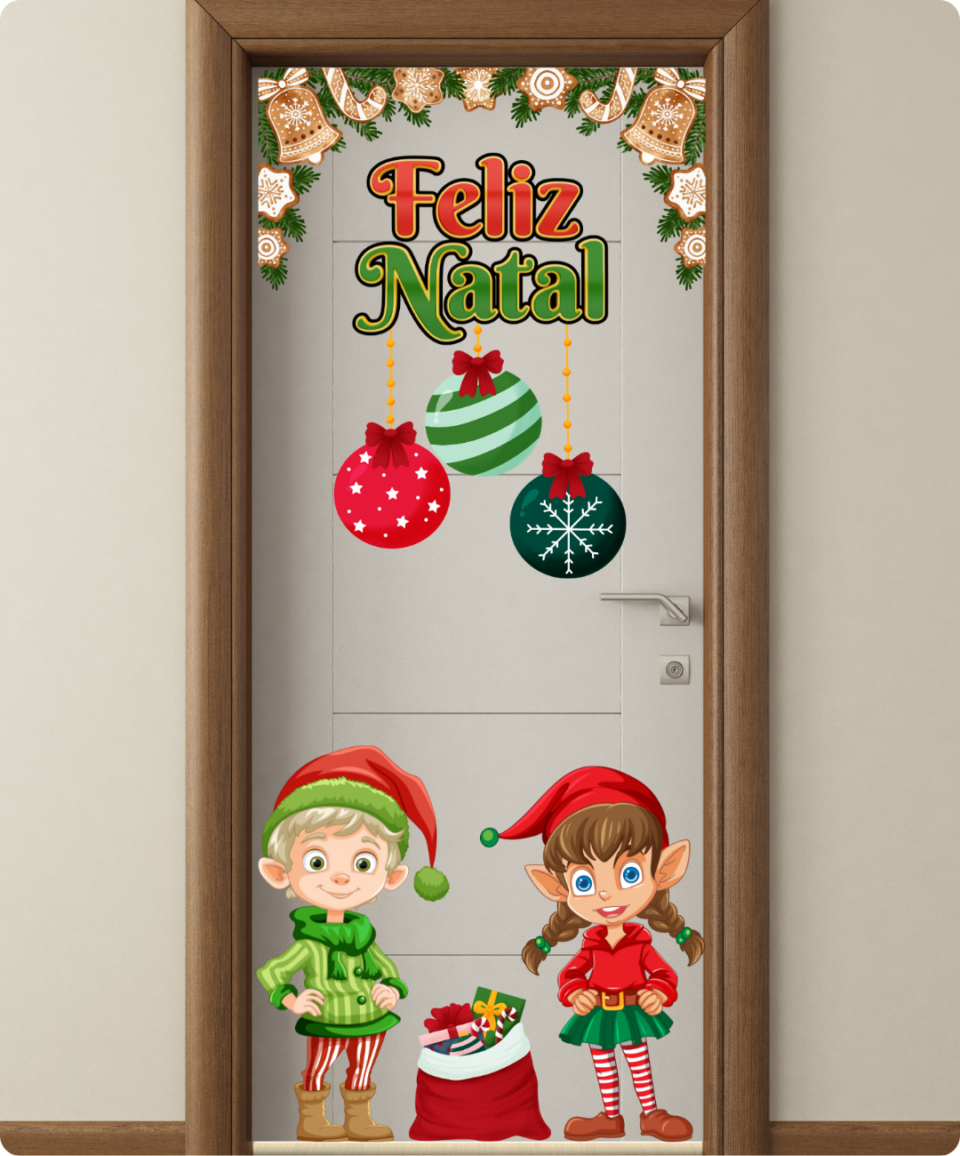 "painel de porta tema Natal" "painel de porta Natal para imprimir" "decoração de porta tema Natal" "materiais para profes" @materiaisparaprofes