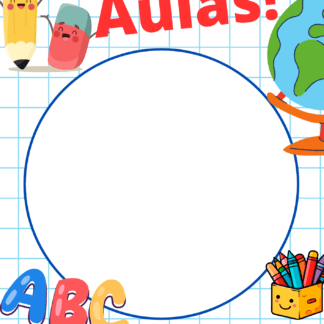 MOLDURA PARA FOTO VOLTA ÀS AULAS