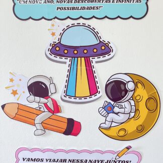 Painel Astronauta Volta as aulas