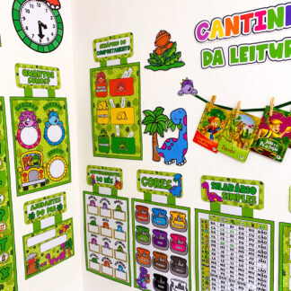 Kit Ornamentação para Sala de Aula Dino