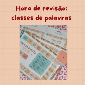 Hora da revisão: classes gramaticais