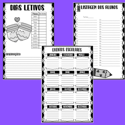 planner preto e branco 2025 - Image 3