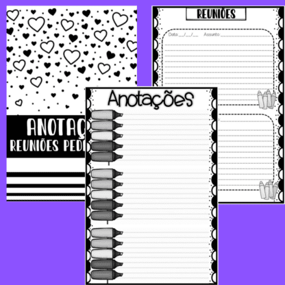 planner preto e branco 2025 - Image 6