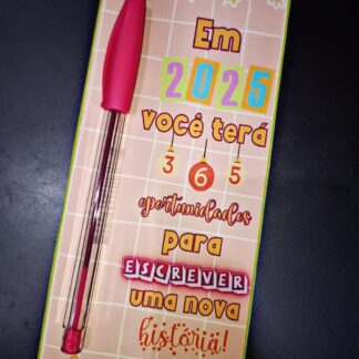 Lembrancinha - Tag para caneta/lápis