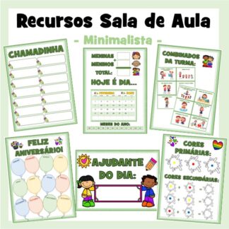 Recursos / Painéis para Sala de Aula Minimalista