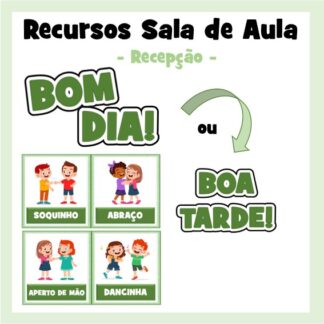 Painel Cumprimentos / recepção / porta de sala de aula.