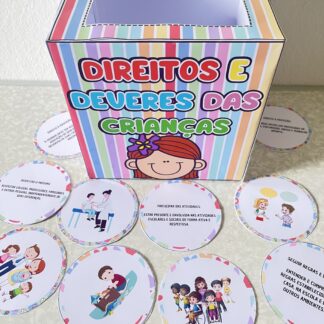 CAIXA DIREITOS E DEVERES DAS CRIANÇAS - Aprendizado Lúdico e Cidadania em Sala de Aula!