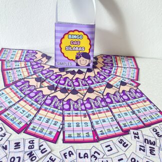 BINGO DAS SÍLABAS SIMPLES - Aprender a Ler Brincando!