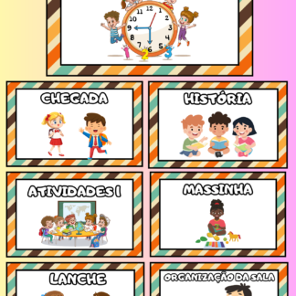 Quadro de Rotina Educação Infantil