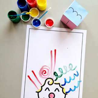 PINTURA COM COTONETE COORDENAÇÃO MOTORA