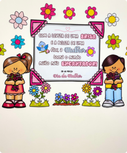 Painel e Lembrancinha – Dia da Mulher