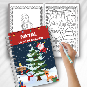 LIVRO DE COLORIR NATAL – Aprendizado e Diversão na Época Mais Mágica do Ano!