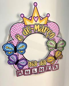 Decoração para Bambolê tema “Dia da Mulher”