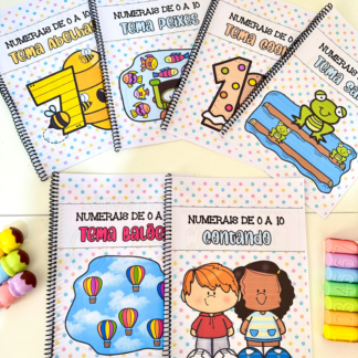 Kit de 6 Apostilas para trabalhar Numerais de 0 a 10