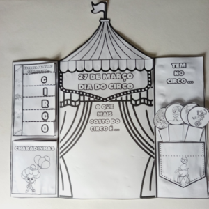  LapBook Dia do Circo 🎪✨
