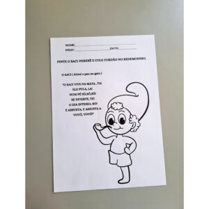 Folhinha Saci Pererê educação infantil