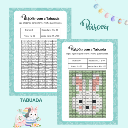 PÁSCOA COM A TABUADA