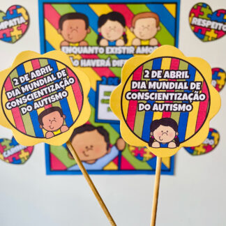 Painel dia mundial da conscientização do autismo