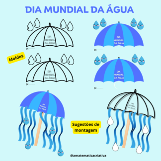 DIA MUNDIAL DA ÁGUA- MOLDES CRIATIVOS