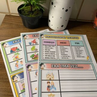 Fichas de produção de textos