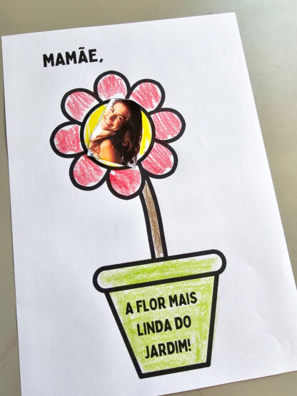 🌸💖 Atividade Dia das Mães – Mamãe, a flor mais linda do jardim