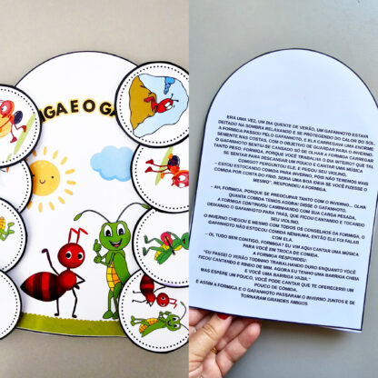 🧤📚 Luva de História – A Formiga e o Gafanhoto - Image 2