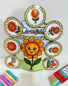 Luva com a História: Laranjinha, a florzinha corajosa