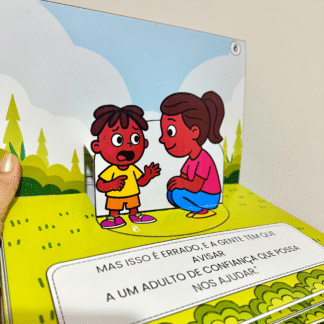 Livro 3D “Meu Corpo é Precioso” – Atividade educativa para o Maio Laranja.