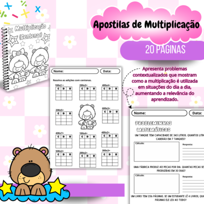 PACOTE APOSTILAS DE MULTIPLICAÇÃO - Image 3