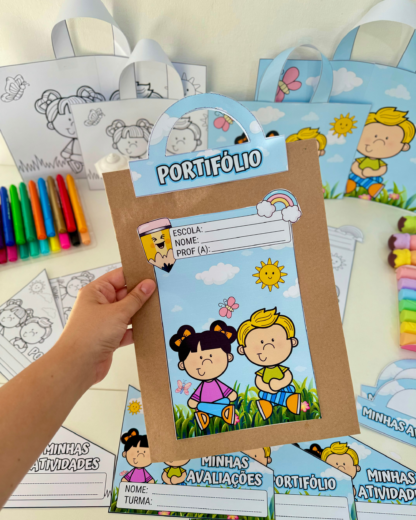 Kit Capas de Atividades tema Jardim.