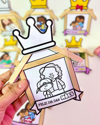 Atividade com palitos para trabalhar o tema “Dia das Mães”/ “Para quem cuida de mim” - Image 3