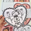 📩 Cartão Carta Coração – Dia das Mães / Quem cuida de mim (Colorida e Para Colorir) - Image 4