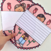 📩 Cartão Carta Coração – Dia das Mães / Quem cuida de mim (Colorida e Para Colorir) - Image 5
