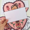 📩 Cartão Carta Coração – Dia das Mães / Quem cuida de mim (Colorida e Para Colorir) - Image 2