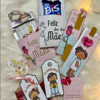 💖 Kit Dia das Mães – Cartões, Lembrancinhas e Painel