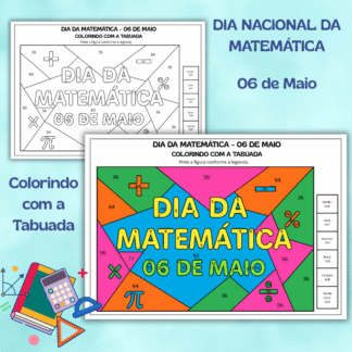 Dia Nacional da Matemática - Colorindo com a Tabuada
