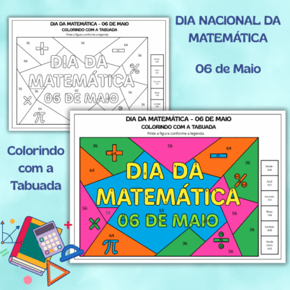 Dia Nacional da Matemática - Colorindo com a Tabuada