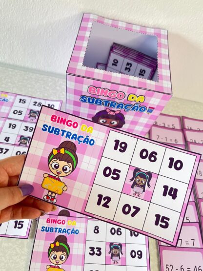 Kit Bingo adição, subtração, multiplicação e divisão - Image 7