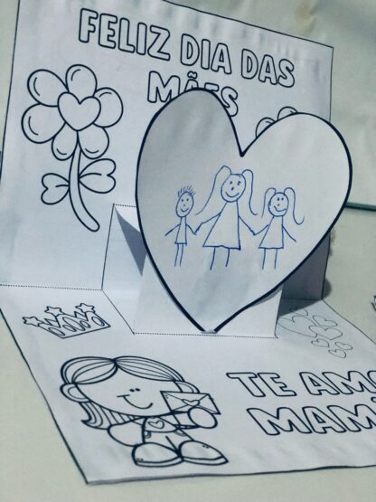 CARTÃO INTERATIVO 3D DIA DAS MÃES - Image 3