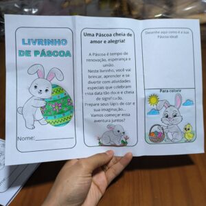Livrinho de Páscoa – Para colorir e desenhar