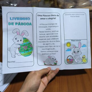 Livrinho de Páscoa - Para colorir e desenhar