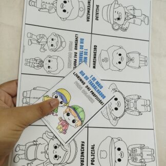 Livrinho para colorir das profissões