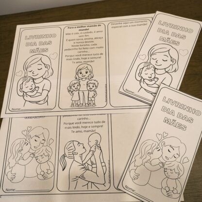 Livrinho Dia das Mães - 2 Modelos para colorir e desenhar - Image 6