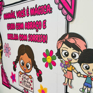 🌼 Painel Decorativo Dia das Mães – Ambiente cheio de amor