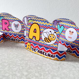 Coroa do alfabeto educação infantil.