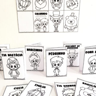 Mini Livrinhos Sanfonados do Sítio do Picapau Amarelo!