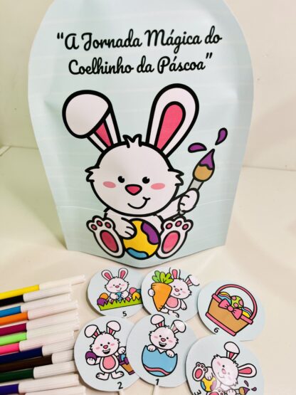 História na Luva – A Jornada Mágica do Coelhinho da Páscoa 🎨📚